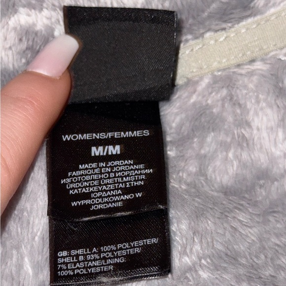 The North Face Cancer Awareness Osito Jacket Women Size Medium Silver Polyester - Picture 13 of 13